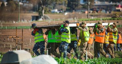 Australian Defence Force personnel assist homeowners affected by floods in Mulgrave, New South Wales. Story by Major Martin Hadley. Photo by Leading Aircraftman Adam Abela.