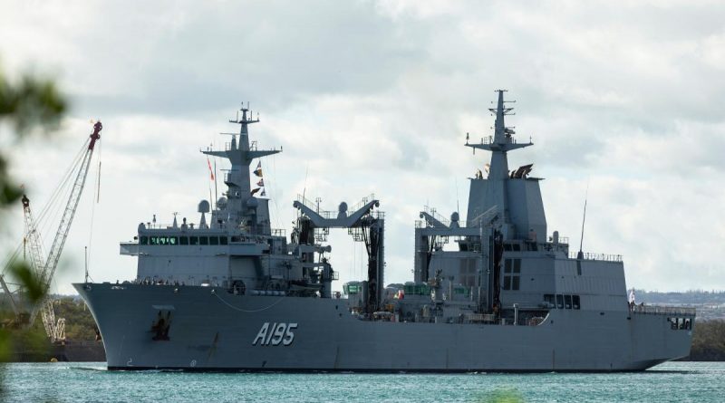 HMAS Supply departs Pearl Harbour to begin the at-sea phase of Exercise Rim of the Pacific (RIMPAC) 2022. Story by Lieutenant Commander Anthony White. Photo by Leading Seaman Daniel Goodman.