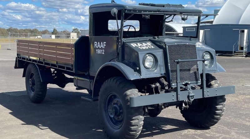 Blitz truck 19012 after being restored by History and Heritage – Air Force’s Restoration Support Section. Story and photo by Flight Lieutenant Karyn Markwell.