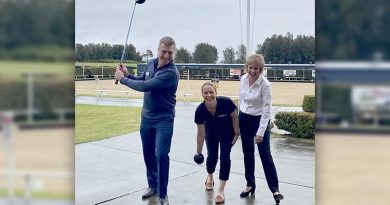 CEO of Shoalhaven Ex-Services Group Bernie Brown, Veteran Engagement Coordinator Justine Lugg and Invictus Australia’s Veteran Engagement Specialist for southern NSW Debbie Dimmock. Photo supplied.