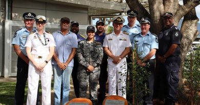The sailors and officers of Royal Australian Navy establishment HMAS Cairns welcomed the recent opening of the bases yarning circle, a collaboration between Base Management, Downer Defence and HMAS Cairns Executive. Story by Lieutenant Commander Jessica O'Brien.
