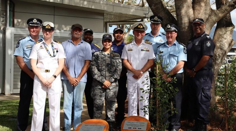 The sailors and officers of Royal Australian Navy establishment HMAS Cairns welcomed the recent opening of the bases yarning circle, a collaboration between Base Management, Downer Defence and HMAS Cairns Executive. Story by Lieutenant Commander Jessica O'Brien.