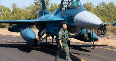 Japan Air Self-Defense Force F-2 pilot Captain Hiroki Tetsuo prepares for a sortie at RAAF Base Darwin during Exercise Pitch Black 2022. Story by Flight Lieutenant Jessica Winnall. Photo by Corporal Kylie Gibson .