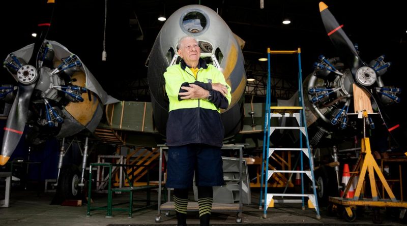 91-year-old Mr Derek Olley volunteers in the Restoration Support Section of Air Force’s History and Heritage Branch. Story by Flight Lieutenant Karyn Markwell. Photo by Leading Aircraftwoman Kate Czerny.