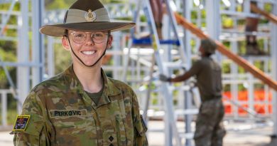 Captain Lara Perkovic on-site during Exercise Puk Puk at Goldie River Training Depot in Papua New Guinea. Story by Major Jesse Robilliard. Photo by Sergeant Nunu Campos.