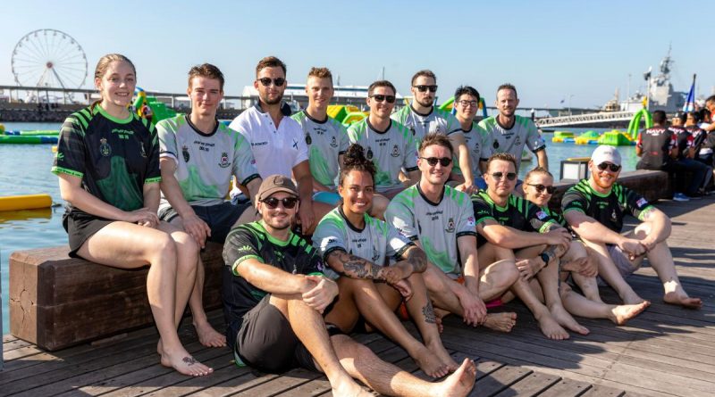 HMAS Hobart crew participate in the Kakadu Ninja Challenge Cup competition at the Darwin Waterfront Precinct during Exercise Kakadu 2022. Story by Lieutenant (junior grade) Mohammad Issa (US Navy). Photo by Leading Seaman Jarryd Capper.