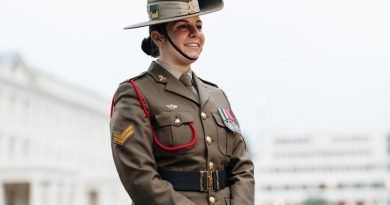 Corporal Dominique Lopreti from the Army School of Ordinance at Wellington Barracks, London. Story by Lieutenant Anthony Martin. Photo by Corporal John Solomon.