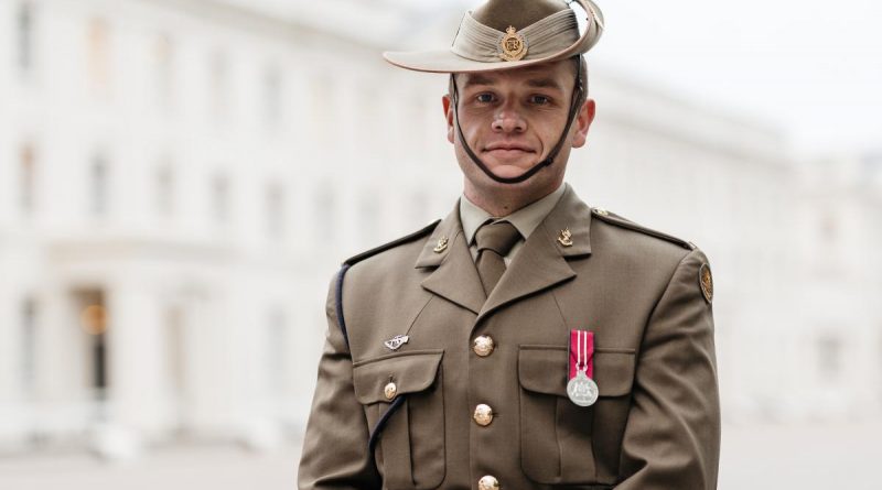 Sapper Alistair Wilson from the School of Military Engineering at Wellington Barracks, London. Story by Lieutenant Anthony Martin. Photo by Corporal John Solomon.