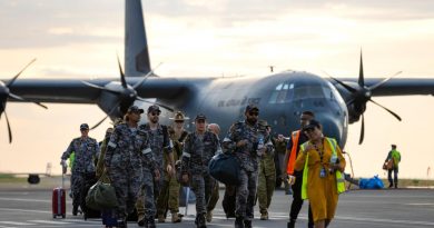 ADF personnel arrive at President Nicolau Lobato International Airport in Dili, Timor-Leste, for Indo-Pacific Endeavour 2022. Story by Flight Lieutenant Courtney Jay. Photo by Corporal Brandon Grey.
