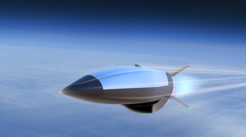 Artist's impression of a Hypersonic Attack Cruise Missile, courtesy of Raytheon Missiles & Defense.