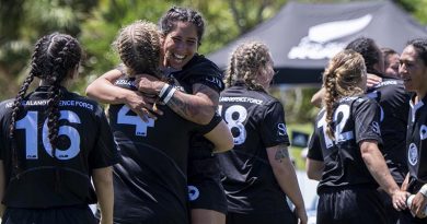 New Zealand Defence Ferns showed their prowess by thrashing NZ Police Women 80-0 in 2020. NZDF photo by Corporal Vanessa Parker.