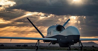 Australia's first MQ-4C Triton. Photo supplied by Northrop Grumman.