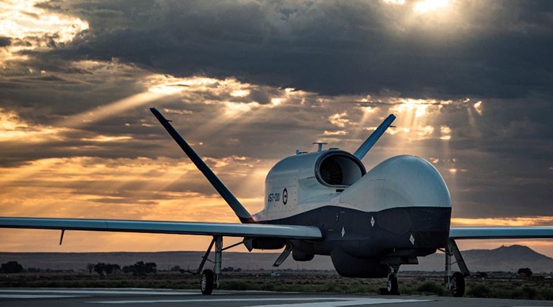 Australia's first MQ-4C Triton. Photo supplied by Northrop Grumman.