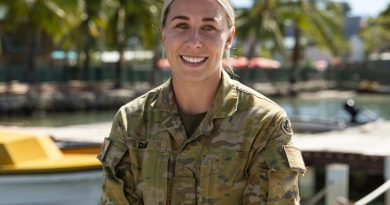 Private Lauren Dam deployed on Exercise Coastwatchers to support small boats familiarisation training with members of the Royal Solomon Islands Police Force. Story by Lieutenant Geoff Long. Photo by Leading Seaman Jarrod Mulvihill.