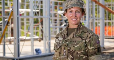 British Army Lieutenant Hannah Garside on-site during Exercise Puk Puk at Goldie River Training Depot in Papua New Guinea. Story by Major Jesse Robilliard. Photo by Sergeant Nunu Campos.