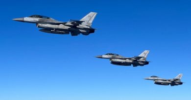 Republic of Korea Air Force KF-16U fighter aircraft fly in formation during Exercise Vigilant Storm. Story by Eamon Hamilton.