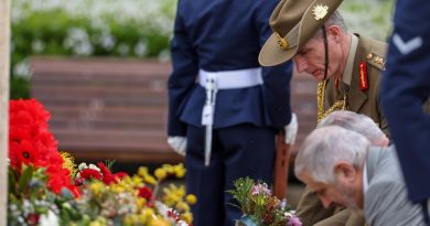 Chief of the Defence Force General Angus Campbell attends the 2022 Remembrance Day service held at the Australian War Memorial in Canberra. Photo by Andrew Green.