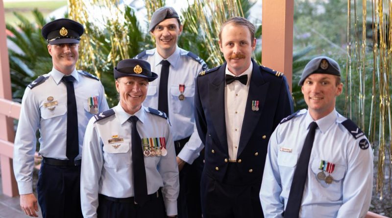 1 Security Forces Squadron logistic section celebrating their squadron's 80th anniversary. Story by Squadron Leader Cain Taylor. Photo by Aircraftman Bailey Morgan-Brinkworth.