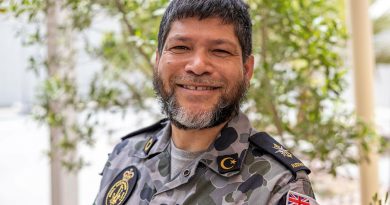 Navy's Imam, Chaplain Majidih Essa. Story by Senior Chaplain Andrew Thorburn. Photo by Leading Aircraftwoman Jacqueline Forrester