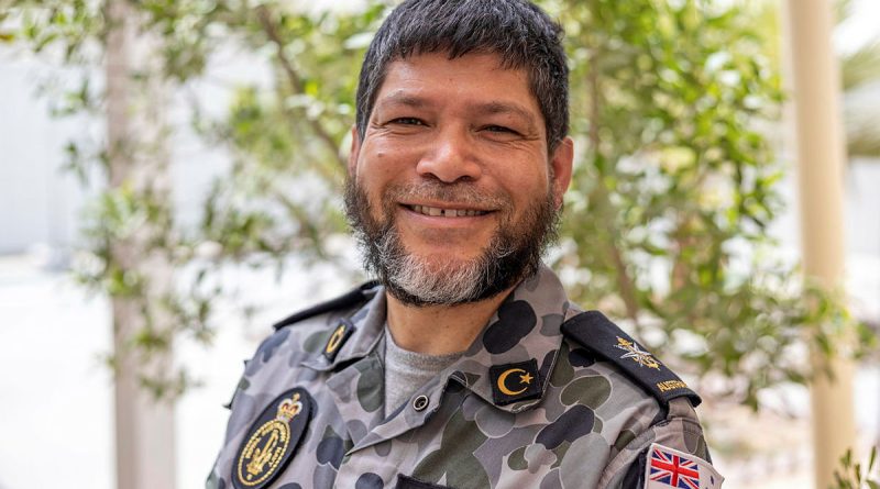Navy's Imam, Chaplain Majidih Essa. Story by Senior Chaplain Andrew Thorburn. Photo by Leading Aircraftwoman Jacqueline Forrester