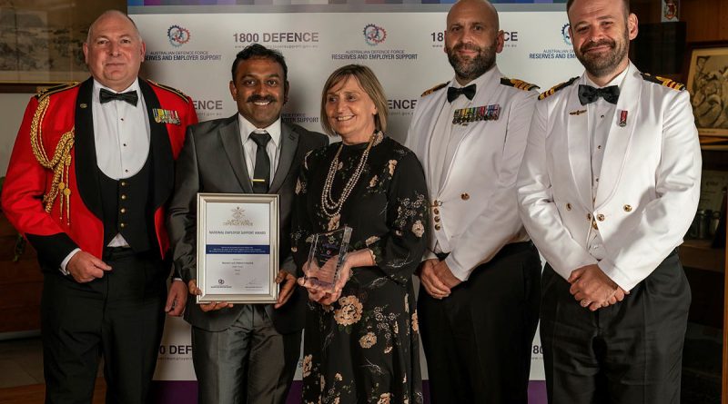 Reservists and civilian employers from the public sector winner South Australia Women's and Children's Hospital. Story by Flight Lieutenant Nick O’Connor. Photo by Private Michael Currie.