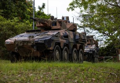 ADF’s combat vehicles make overseas debut in Singapore