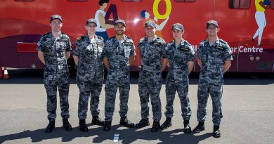 Members of New Entry Officer Course 67 contribute to the Defence Blood Challenge by donating blood at the mobile blood centre, Nowra. Story by Sub-Lieutenant Tahlia Merigan. Photo by Petty Officer Justin Brown.