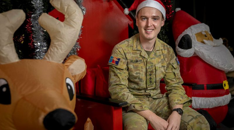 Australian Army Captain Caleb Sinclair, deployed to the Middle East on Operation Accordion. Story and photo by Corporal Jacob Joseph.