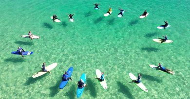 Participants of the Army Surf Riders development camp at Elizabeth Beach, NSW. Story by Captain Andrew Page. All photos: Sergeant Tristan Kennedy.