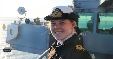 Sub-Lieutenant Breannan McMahon in HMAS Stalwart. Story by Lieutenant Brendan Trembath. Photo by Chief Petty Officer Aaron Robinson.