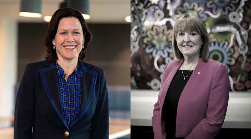 Alison Frame (left) will take over as Secretary of the Department of Veterans' Affairs from incumbent Liz Cosson in January 2023.