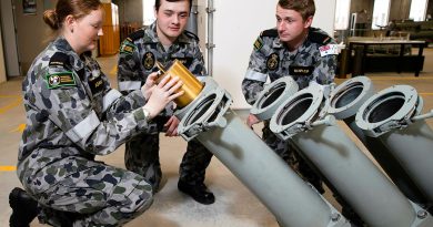 Electronic technician trainees at the Technical Training Faculty at HMAS Cerberus, Victoria, as part of their initial entry training. Story by Private Nicholas Marquis. Photo by Leading Seaman Kieran Dempsey.