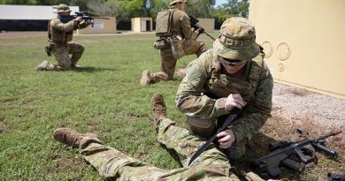 Australian soldiers undertake tactical combat-casualty-care training in preparation to deploy to the United Kingdom to provide training support to the Armed Forces of Ukraine. Photo by Petty Officer Peter Thompson.