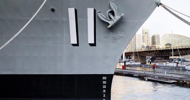 HMAS Vampire, Australia's largest museum vessel, will be moved for maintenance in January 2023. Photo courtesy Australian National Maritime Museum.
