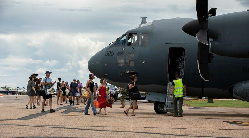 An Air Force C-27J Spartan transported 41 teachers from Fitzroy Valley High School and Bayulu School from Broome to Fitzroy Crossing for the start of the 2023 school year. Story by Flight Lieutenant Dean Squire. Photos by Leading Aircraftwoman Kate Czerny.