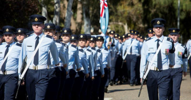 Proud recruits march onto the parade ground at 1 Recruit Training Unit at RAAF Base Wagga Wagga. Story by Squadron Leader Matt Kelly. Photo by Leading Aircraftwoman Katharine Pearson.