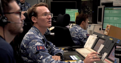 Flying Officer James Madden in his role as Air Traffic Controller at Darwin Airport. Story by Flight Lieutenant Dion Isaacson.