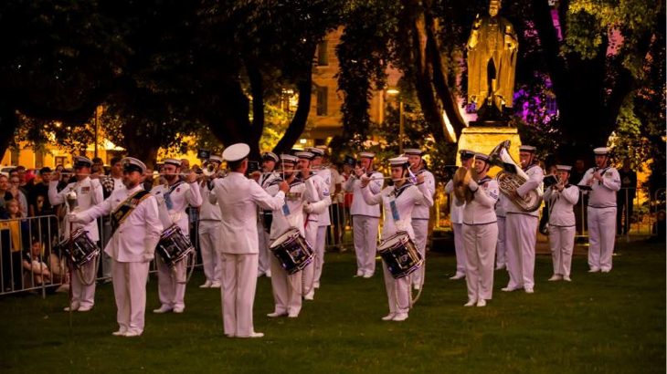 Musicians from Royal Australian Navy Bands Tasmania, Sydney and Melbourne combine to perform in Hobart. Story by Leading Seaman Zola Baldwin. Photo by Richard Jupe.
