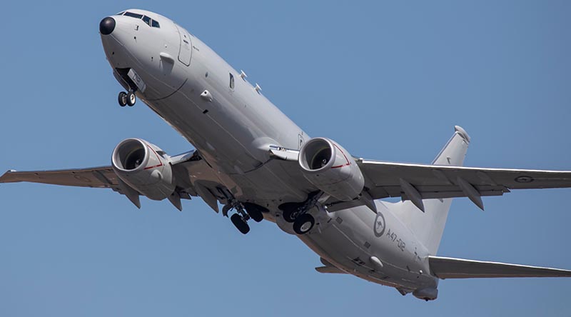 A No.11 Squadron P-8A Poseidon takes off from RAAF Base Darwin for a sortie on Ex Kakadu 2022. Photo by Sergeant Pete Gammie.