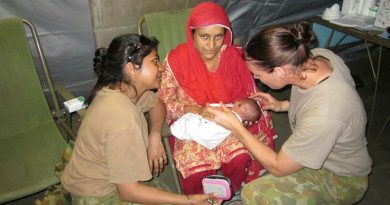 Then Leading Aircraftwoman Jagroop Mangat provided communications and linguist support for Operation Pakistan Assist II in Kot Addu, Pakistan. Story by Squadron Leader Jessica Aldred.