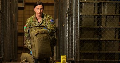 Australian Army Combat Medic Private Gabrielle Young, from 3rd Health Battalion, Keswick Barracks, SA. Story by Jon Kroiter. Photo by Leading Aircraftman Sam Price.
