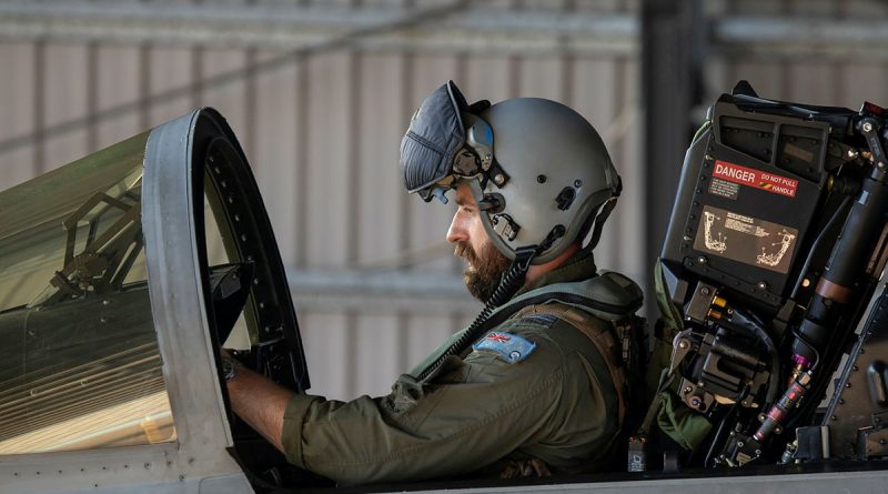 82 Wing Training Flight instructor Flight Lieutenant Scott conducts pre-flight checks in an F/A-18F Super Hornet prior to departing from RAAF Base Tindal, Northern Territory, for Exercise Crimson Dawn. Story by Flight Lieutenant Claire Campbell. All photos by Sergeant Pete Gammie.