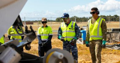 Royal Australian Air Force and Australian Army personnel conduct the first joint refuelling task supporting Australian aircraft at the Australian International Airshow, Avalon, Victoria. Story by Flight Lieutenants Steffi Blavius and Brent Moloney. Photo by Leading Aircraftman Ryan Howell.