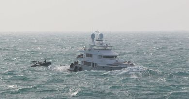 HMAS Hobart’s rigid-hulled inflatable boat team rescues mariners from MY Vivierae II off the coast of northern Australia. Story by Lieutenant Max Logan.