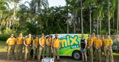 Soldiers from the 5th Battalion, Royal Australian Regiment, join Darwin morning radio host Dan Hilliard, raising funds and awareness for Soldier On in Darwin. Story by Captain Annie Richardson. Photo by Major Dan Mazurek.