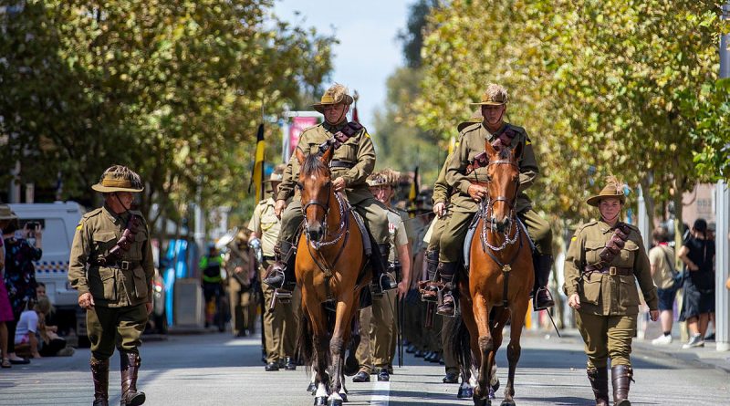 Army’s 10th Light Horse Regiment conducts its freedom-of-entry parade through the streets of Perth in WA. Story by Major Sandra Seman-Bourke. Photo by Leading Seaman Ernesto Sanchez.