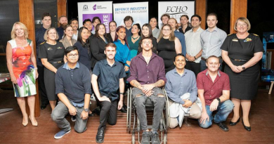 The graduates of the third and fourth intakes of the Defence Industry Pathways Program at their graduation event on March 8. Story by Phillip Morton.