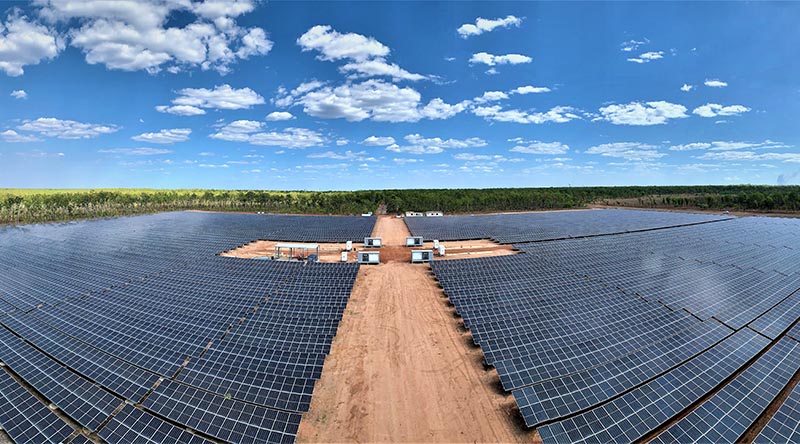 A solar power instillation in the Northern Territory. Photographer unknown.