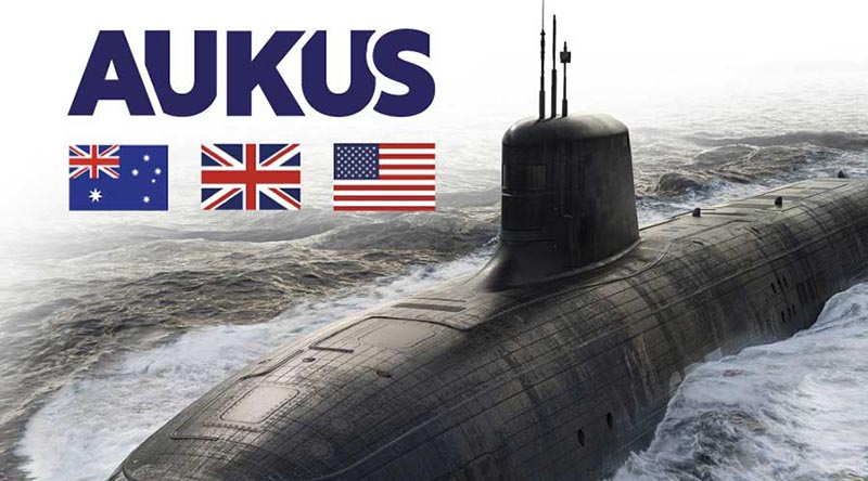 Artist rendering of SSN-AUKUS via BAE Systems. UK MoD, Crown copyright.