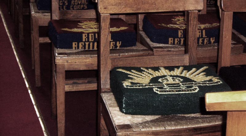 The cushions of St George Church, Ypres. Photo by Michael Shave.